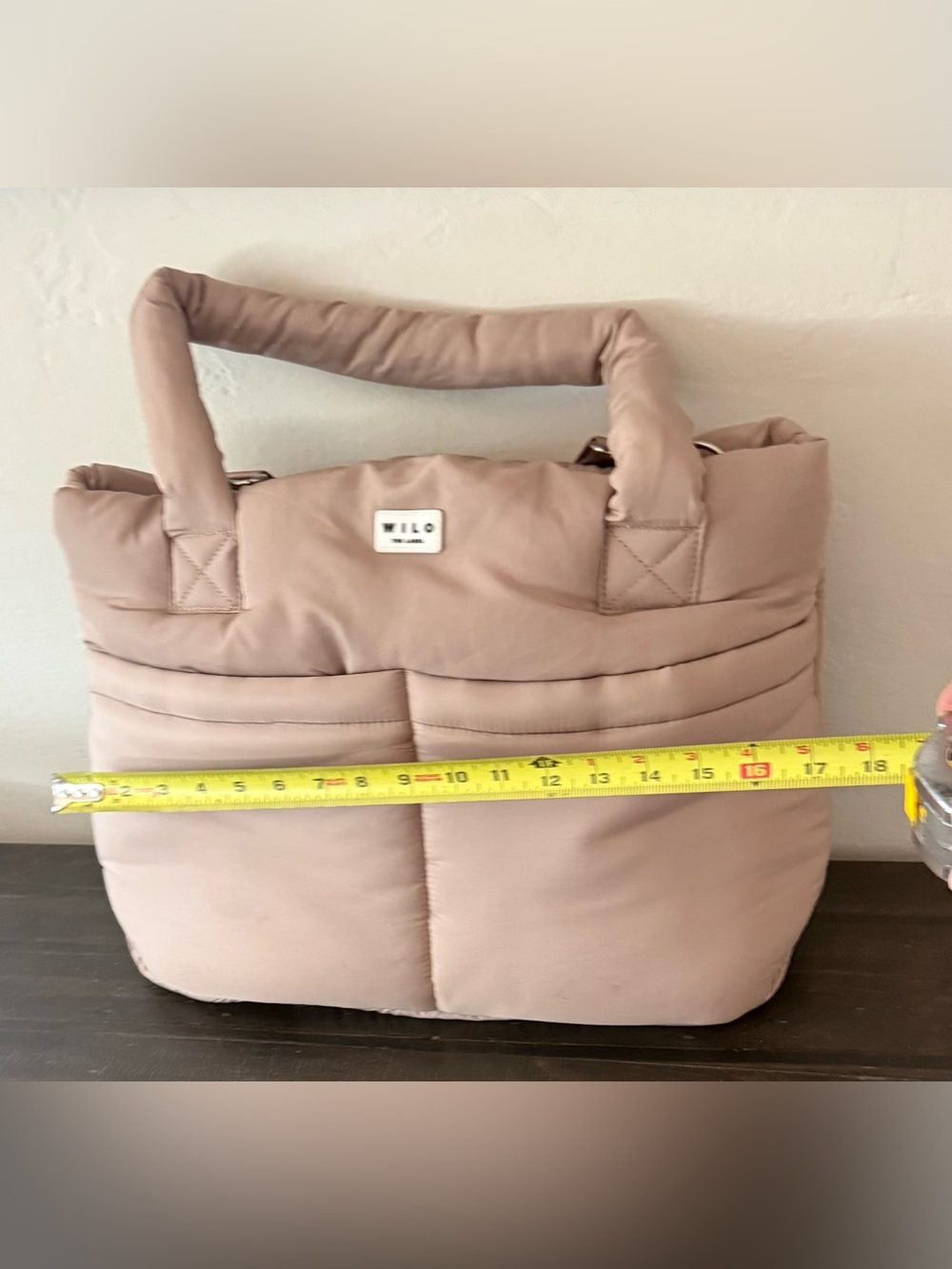 Wilo Padded Tote Bag in Blush - Picture 6 of 6